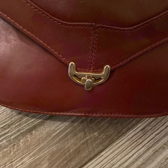 Vintage Cartier Burgundy  Calf Leather  Bag - Picture 12 of 16